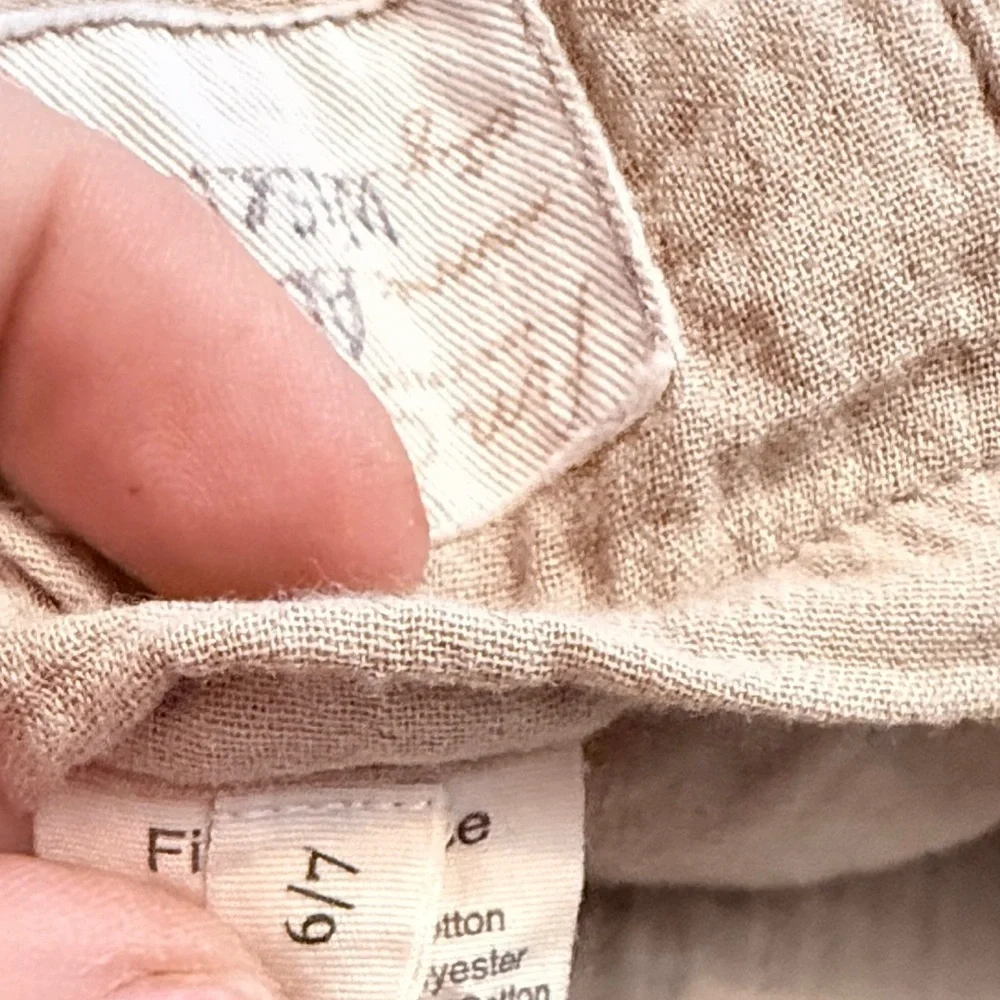 Fin & Vince Harvest Wheat Organic Cotton Hoody Reversible Coat as is